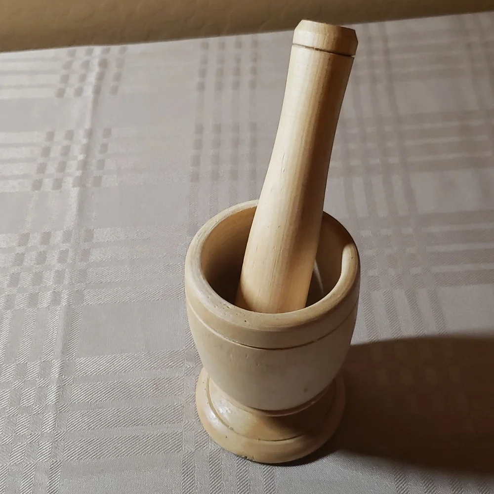 Wood Mortar and Pestle 💥